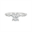 Oval Diamond Straight Band Engagement Ring