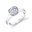 Round Diamond Bezel Solitaire Engagement Ring