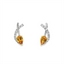 Yellow Sapphire & Diamond Earrings