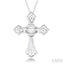 Silver Cross Emotion Diamond Fashion Pendant