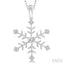 Silver Snowflake Diamond Fashion Pendant