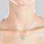 Silver Snowflake Diamond Fashion Pendant