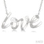 Silver Love Diamond Fashion Pendant