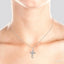 Silver Cross Diamond Fashion Pendant