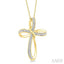 Gold Vermeil Cross Diamond Fashion Pendant