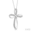 Silver Cross Diamond Fashion Pendant