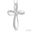 Silver Cross Diamond Fashion Pendant