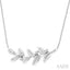Silver Leaf Diamond Fashion Pendant