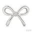 Silver Bow Diamond Fashion Earrings