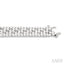 Silver Bold Honeycomb Diamond Fashion Bracelet