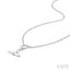 Silver T-Bar Diamond Fashion Necklace