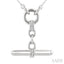 Silver T-Bar Diamond Fashion Necklace