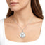 Silver Aquarius Zodiac Medallion Pendant