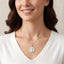 Silver Aries Zodiac Medallion Pendant