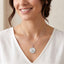 Silver Capricorn Zodiac Medallion Pendant