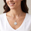 Silver Libra Zodiac Medallion Pendant