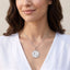 Silver Pisces Zodiac Medallion Pendant