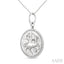 Silver Sagittarius Zodiac Medallion Pendant