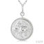 Silver Sagittarius Zodiac Medallion Pendant