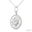 Silver Scorpio Zodiac Medallion Pendant