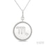 Silver Scorpio Zodiac Medallion Pendant