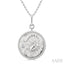Silver Scorpio Zodiac Medallion Pendant