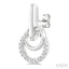 Silver Diamond Fashion Drop Earrings