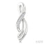 Silver Twisted Diamond Fashion Earrings