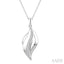Silver Twisted Diamond Fashion Pendant