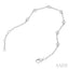 Silver Diamond Station Chain Bracelet