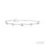 Silver Diamond Station Chain Bracelet