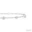 Silver Diamond Station Chain Bracelet