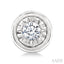 Silver Diamond Stud Earrings