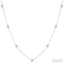 Silver Diamond Station Necklace