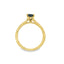 Oval Sapphire Straight Band Engagement Ring