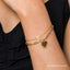 Bujukan Paperclip Heart Charm Bracelet