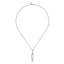 Bujukan Sterling Silver Pearl Paperclip Necklace