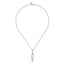 Bujukan Sterling Silver Pearl Paperclip Necklace