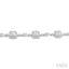 Silver Halo Diamond Bracelet