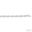 Silver 'X' Shape Diamond Bracelet