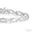 Silver 'X' Shape Diamond Bracelet