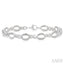 Silver Diamond Link Bracelet