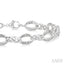 Silver Diamond Link Bracelet