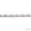Silver 'X' Shape Diamond Bracelet
