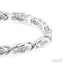 Silver 'X' Shape Diamond Bracelet