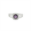 GIA Certified Unheated Purple Sapphire & Diamond Halo Ring