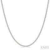 3.00 ctw Round Cut Diamond Tennis Necklace in 14K White Gold