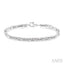 Silver Link Diamond Bracelet