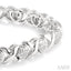 Silver Heart Shape Diamond Bracelet