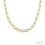Gold Vermeil Bold Rectangular Shape Link Diamond Necklace
